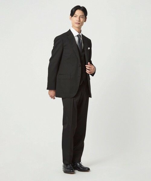 green label relaxing / グリーンレーベル リラクシング スラックス・ドレスパンツ | REDA サージ スリム ノープリーツ スーツパンツ | 詳細1