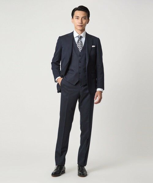 green label relaxing / グリーンレーベル リラクシング スラックス・ドレスパンツ | REDA サージ スリム ノープリーツ スーツパンツ | 詳細25