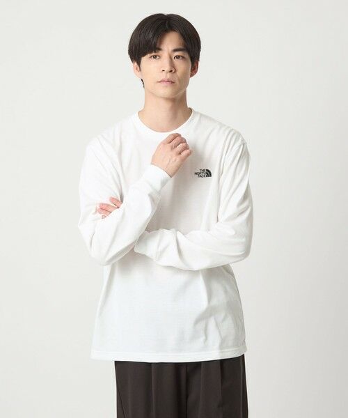 green label relaxing/グリーンレーベル リラクシング <THE NORTH FACE>バック スクエアロゴ ロングスリーブ 長袖 Tシャツ WHITE XXL green label relaxing/グリーンレーベル リラクシング <THE NORTH FACE>バック スクエアロゴ ロングスリーブ 長袖 Tシャツ WHITE XXL