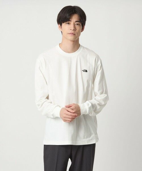 green label relaxing/グリーンレーベル リラクシング <THE NORTH FACE>ヌプシ ロングスリーブ 長袖 Tシャツ OFF WHITE L green label relaxing/グリーンレーベル リラクシング <THE NORTH FACE>ヌプシ ロングスリーブ 長袖 Tシャツ OFF WHITE L