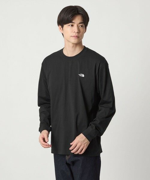 green label relaxing/グリーンレーベル リラクシング <THE NORTH FACE>ヌプシ ロングスリーブ 長袖 Tシャツ BLACK M green label relaxing/グリーンレーベル リラクシング <THE NORTH FACE>ヌプシ ロングスリーブ 長袖 Tシャツ BLACK M