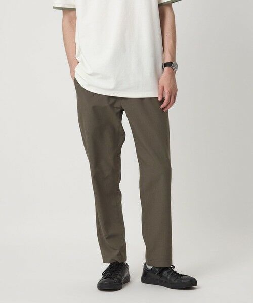 green label relaxing/グリーンレーベル リラクシング 【WEB限定】ドライポリエステル クイックベルト R2 イージーパンツ -防シワ・吸水速乾- OLIVE XL
