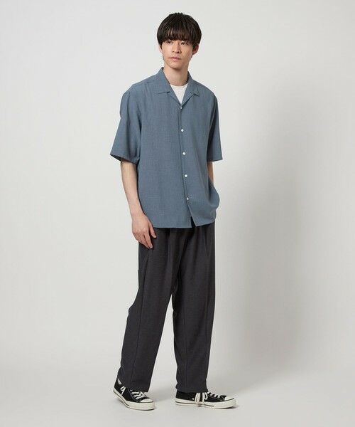 green label relaxing / グリーンレーベル リラクシング シャツ・ブラウス | サップ BREEZY オープンカラー 半袖 シャツ -ストレッチ・通気性- | 詳細14