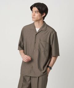 green label relaxing / グリーンレーベル リラクシング シャツ・ブラウス | ドライ ジャージ ジャストルーズ オープンカラー シャツ -ストレッチ・吸水速乾-
