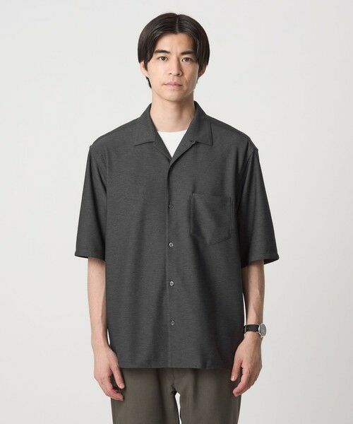 green label relaxing / グリーンレーベル リラクシング シャツ・ブラウス | ドライ ジャージ ジャストルーズ オープンカラー シャツ -ストレッチ・吸水速乾- | 詳細6