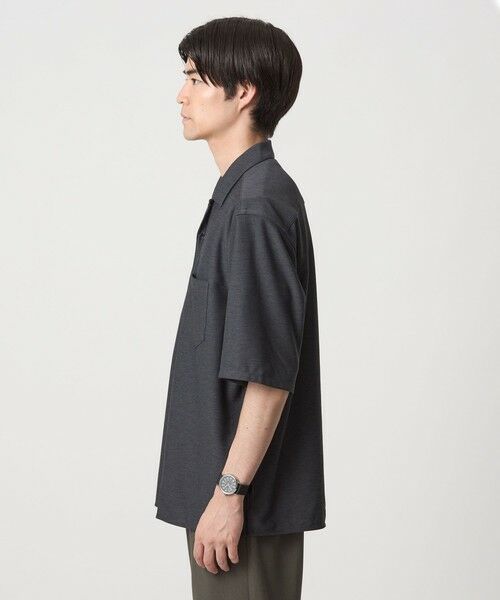 green label relaxing / グリーンレーベル リラクシング シャツ・ブラウス | ドライ ジャージ ジャストルーズ オープンカラー シャツ -ストレッチ・吸水速乾- | 詳細7