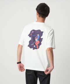 green label relaxing / グリーンレーベル リラクシング Tシャツ | TAKURO TAKAGI プリント クルーネック Tシャツ