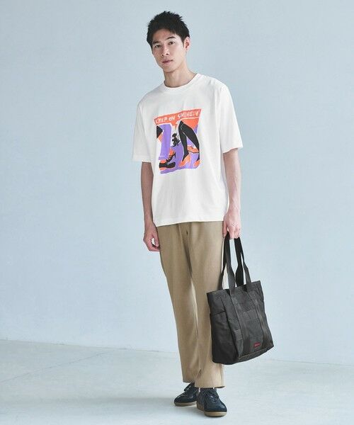 green label relaxing / グリーンレーベル リラクシング Tシャツ | TAKURO TAKAGI プリント クルーネック Tシャツ | 詳細1