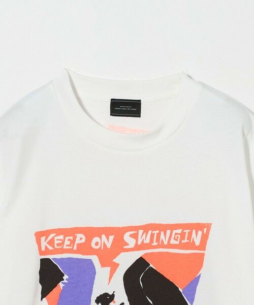 green label relaxing / グリーンレーベル リラクシング Tシャツ | TAKURO TAKAGI プリント クルーネック Tシャツ | 詳細8