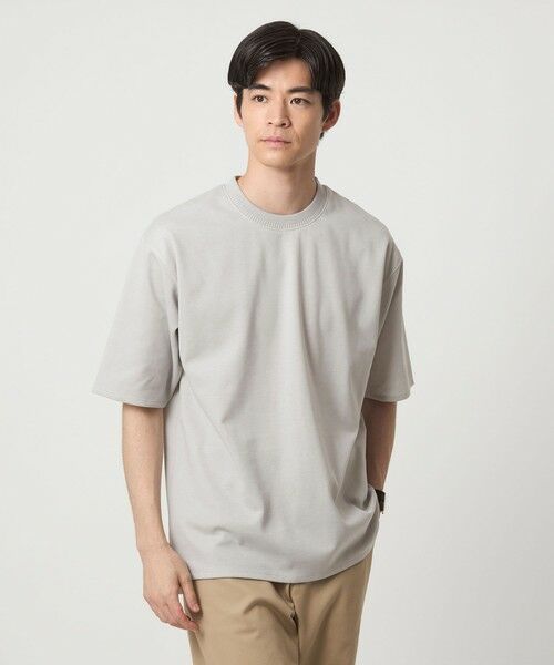 green label relaxing/グリーンレーベル リラクシング クリーン ダブルフェイス クルーネックII カットソー -抗菌- LT. GRAY XL green label relaxing/グリーンレーベル リラクシング クリーン ダブルフェイス クルーネックII カットソー -抗菌- LT. GRAY XL