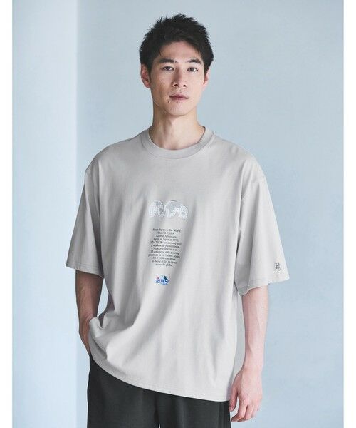 green label relaxing/グリーンレーベル リラクシング 【別注】<ハイチュウ × FRUIT OF THE LOOM × GLR>半袖 Tシャツ MD. GRAY S green label relaxing/グリーンレーベル リラクシング 【別注】<ハイチュウ × FRUIT OF THE LOOM × GLR>半袖 Tシャツ MD. GRAY S