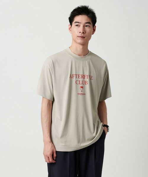 green label relaxing/グリーンレーベル リラクシング 【別注】<CHARI&CO> AFTER Tシャツ -吸水速乾- LT. GRAY M green label relaxing/グリーンレーベル リラクシング 【別注】<CHARI&CO> AFTER Tシャツ -吸水速乾- LT. GRAY M