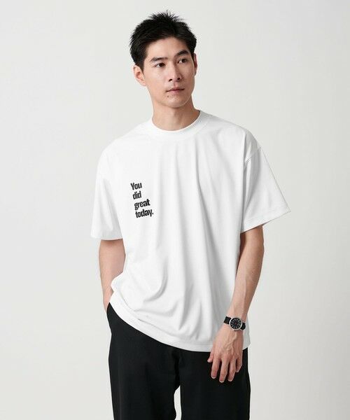 green label relaxing/グリーンレーベル リラクシング 【別注】<CHARI&CO>RESPECT Tシャツ -吸水速乾- WHITE L green label relaxing/グリーンレーベル リラクシング 【別注】<CHARI&CO>RESPECT Tシャツ -吸水速乾- WHITE L