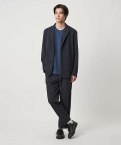 グリーンレーベル　ソロテックス　アンコン　テーラードジャケット XL ネイビー グリーンレーベル ソロテックス アンコン テーラードジャケット