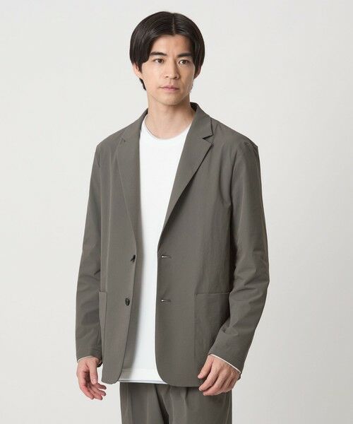 green label relaxing / グリーンレーベル リラクシング テーラードジャケット | 【WEB限定】JUST fit ナイロン PU リラックス セットアップ -2Wayストレッチ- | 詳細12