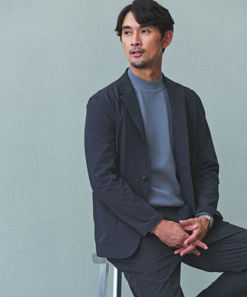 green label relaxing / グリーンレーベル リラクシング テーラードジャケット | 【WEB限定】JUST fit ナイロン PU リラックス セットアップ -2Wayストレッチ- | 詳細24