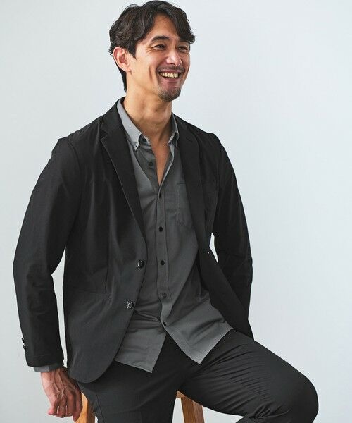 green label relaxing / グリーンレーベル リラクシング テーラードジャケット | 【WEB限定】JUST fit ナイロン PU ナロー セットアップ -2Wayストレッチ- | 詳細1