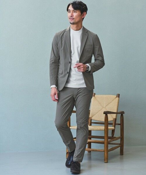 green label relaxing/グリーンレーベル リラクシング 【WEB限定】JUST fit ナイロン PU ナロー セットアップ -2Wayストレッチ- DK. GRAY S green label relaxing/グリーンレーベル リラクシング 【WEB限定】JUST fit ナイロン PU ナロー セットアップ -2Wayストレッチ- DK. GRAY S