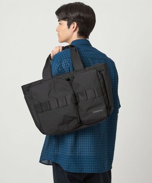 green label relaxing/グリーンレーベル リラクシング <BRIEFING>SW WIDE TOTE トートバッグ BLACK FREE green label relaxing/グリーンレーベル リラクシング <BRIEFING>SW WIDE TOTE トートバッグ BLACK FREE