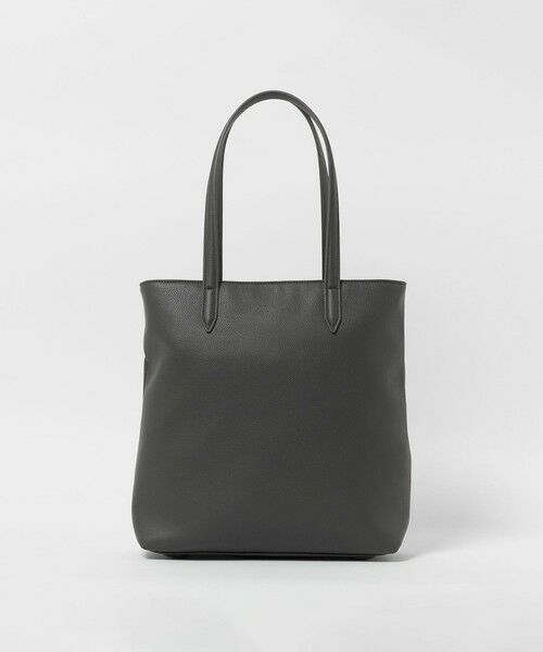 【green label relaxing】レザートートバッグ ブラウン A4可 green label relaxing トートバッグ シボ レザーライク ジップ