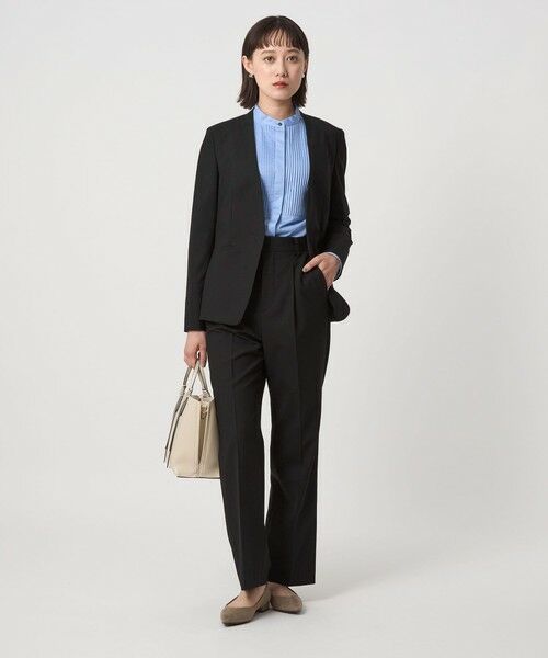 green label relaxing / グリーンレーベル リラクシング スラックス・ドレスパンツ | ［size SHORT/TALLあり］カチリラ ストレート パンツ -ウォッシャブル・ストレッチ- | 詳細4