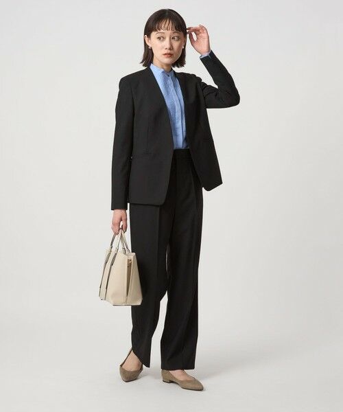 green label relaxing / グリーンレーベル リラクシング スラックス・ドレスパンツ | ［size SHORT/TALLあり］カチリラ ストレート パンツ -ウォッシャブル・ストレッチ- | 詳細5