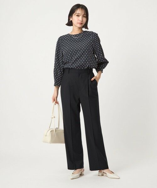 green label relaxing / グリーンレーベル リラクシング スラックス・ドレスパンツ | ［size SHORT/TALLあり］カチリラ ストレート パンツ -ウォッシャブル・ストレッチ- | 詳細17