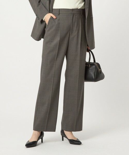 green label relaxing / グリーンレーベル リラクシング スラックス・ドレスパンツ | ［size SHORT/TALLあり］カチリラ ストレート パンツ -ウォッシャブル・ストレッチ- | 詳細20