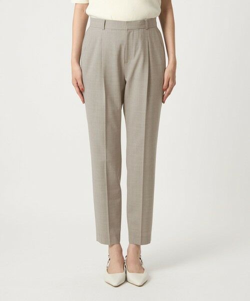 green label relaxing / グリーンレーベル リラクシング スラックス・ドレスパンツ | カチリラ テーパード パンツ -ウォッシャブル・ストレッチ- | 詳細12