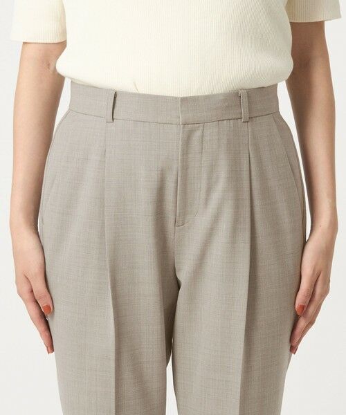 green label relaxing / グリーンレーベル リラクシング スラックス・ドレスパンツ | カチリラ テーパード パンツ -ウォッシャブル・ストレッチ- | 詳細15