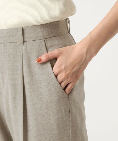 green label relaxing / グリーンレーベル リラクシング スラックス・ドレスパンツ | カチリラ テーパード パンツ -ウォッシャブル・ストレッチ- | 詳細16