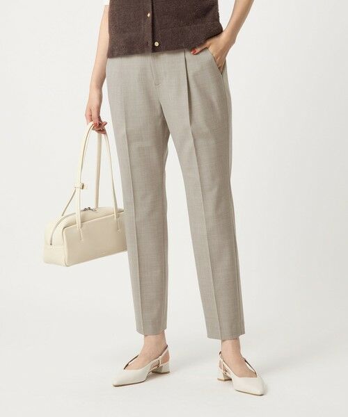 green label relaxing / グリーンレーベル リラクシング スラックス・ドレスパンツ | カチリラ テーパード パンツ -ウォッシャブル・ストレッチ- | 詳細9