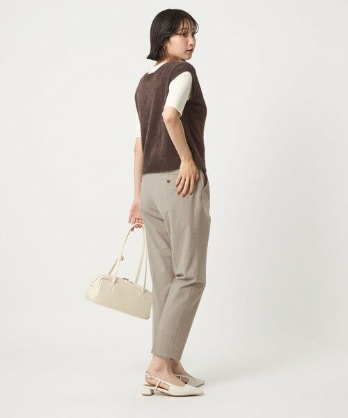 green label relaxing / グリーンレーベル リラクシング スラックス・ドレスパンツ | カチリラ テーパード パンツ -ウォッシャブル・ストレッチ- | 詳細11