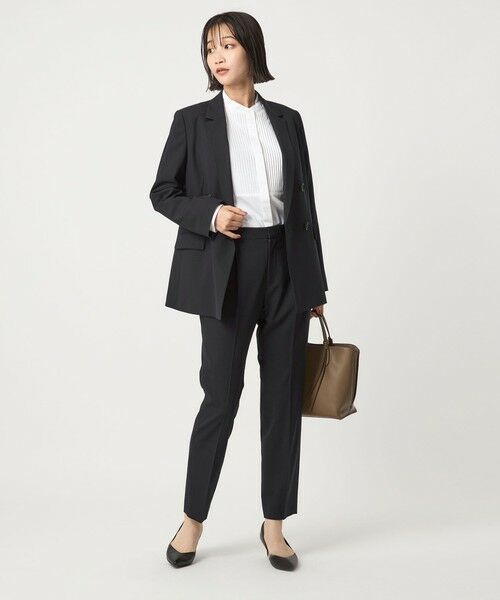 green label relaxing / グリーンレーベル リラクシング スラックス・ドレスパンツ | カチリラ テーパード パンツ -ウォッシャブル・ストレッチ- | 詳細29