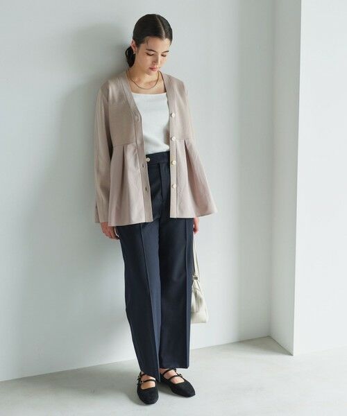 green label relaxing / グリーンレーベル リラクシング スラックス・ドレスパンツ | ［size SHORTあり］Greed グリード ストレート パンツ -ウォッシャブル- | 詳細9