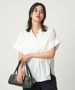 green label relaxing / グリーンレーベル リラクシング シャツ・ブラウス | ドビー スキッパー ポケット ショートスリーブ ブラウス 2