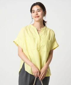 green label relaxing / グリーンレーベル リラクシング シャツ・ブラウス | ドビー スキッパー ポケット ショートスリーブ ブラウス 2