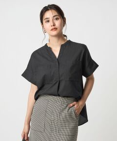 green label relaxing / グリーンレーベル リラクシング シャツ・ブラウス | ドビー スキッパー ポケット ショートスリーブ ブラウス 2