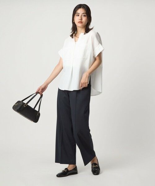 green label relaxing / グリーンレーベル リラクシング シャツ・ブラウス | ドビー スキッパー ポケット ショートスリーブ ブラウス 2 | 詳細3