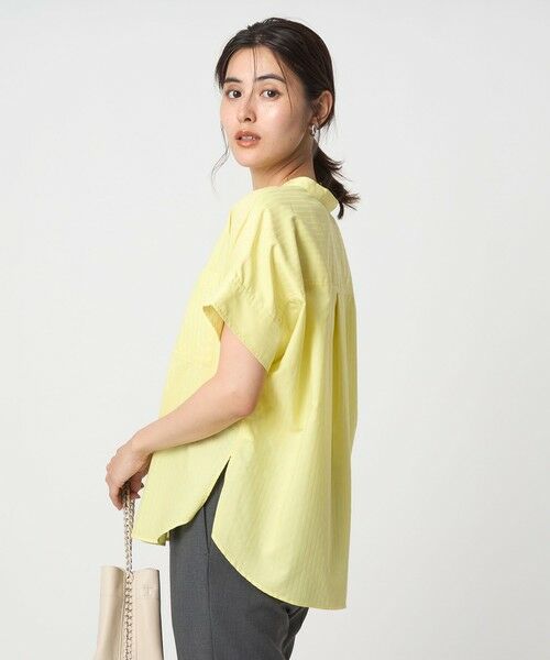 green label relaxing / グリーンレーベル リラクシング シャツ・ブラウス | ドビー スキッパー ポケット ショートスリーブ ブラウス 2 | 詳細8