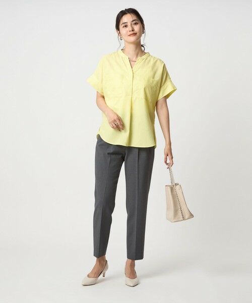 green label relaxing / グリーンレーベル リラクシング シャツ・ブラウス | ドビー スキッパー ポケット ショートスリーブ ブラウス 2 | 詳細9