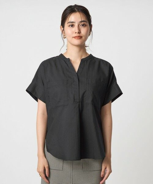 green label relaxing / グリーンレーベル リラクシング シャツ・ブラウス | ドビー スキッパー ポケット ショートスリーブ ブラウス 2 | 詳細23
