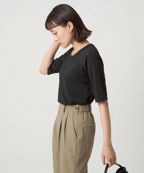 green label relaxing / グリーンレーベル リラクシング カットソー | テンジク ラメ TEE | 詳細1