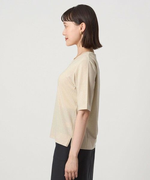 green label relaxing / グリーンレーベル リラクシング カットソー | テンジク ラメ TEE | 詳細18