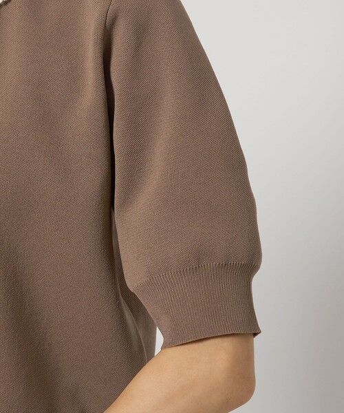 green label relaxing / グリーンレーベル リラクシング ニット・セーター | 襟レース 2WAY 5分袖 プルオーバー ニット  -ウォッシャブル- | 詳細15