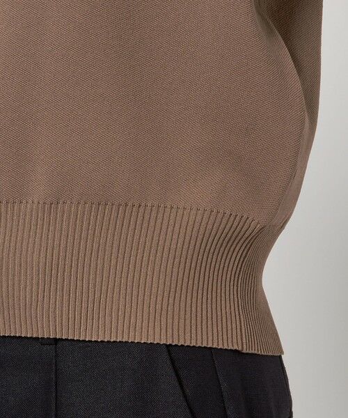 green label relaxing / グリーンレーベル リラクシング ニット・セーター | 襟レース 2WAY 5分袖 プルオーバー ニット  -ウォッシャブル- | 詳細16