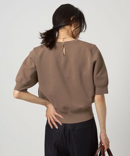 green label relaxing / グリーンレーベル リラクシング ニット・セーター | 襟レース 2WAY 5分袖 プルオーバー ニット  -ウォッシャブル- | 詳細9