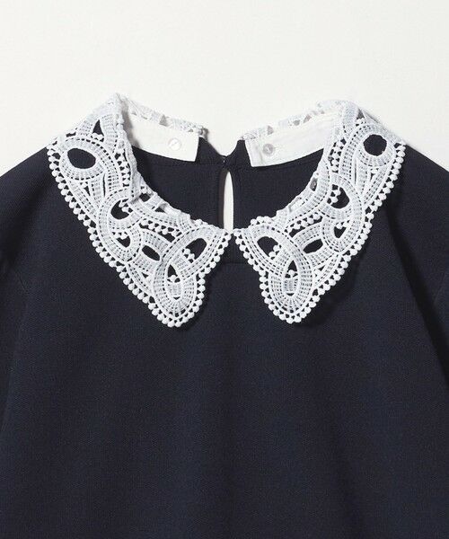 green label relaxing / グリーンレーベル リラクシング ニット・セーター | 襟レース 2WAY 5分袖 プルオーバー ニット  -ウォッシャブル- | 詳細26