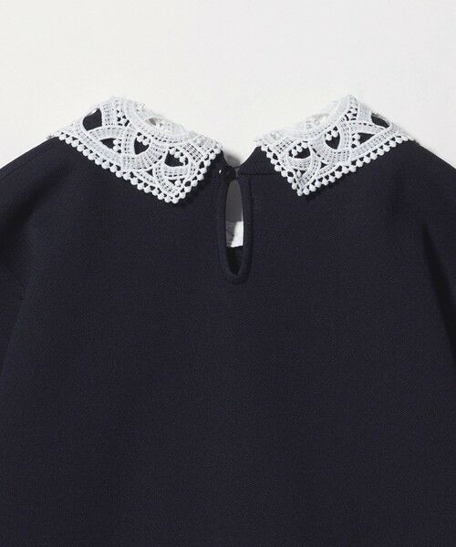 green label relaxing / グリーンレーベル リラクシング ニット・セーター | 襟レース 2WAY 5分袖 プルオーバー ニット  -ウォッシャブル- | 詳細28