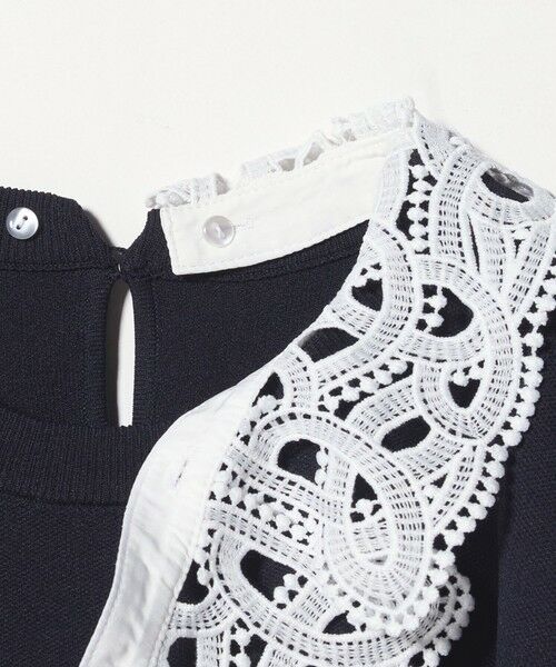 green label relaxing / グリーンレーベル リラクシング ニット・セーター | 襟レース 2WAY 5分袖 プルオーバー ニット  -ウォッシャブル- | 詳細30